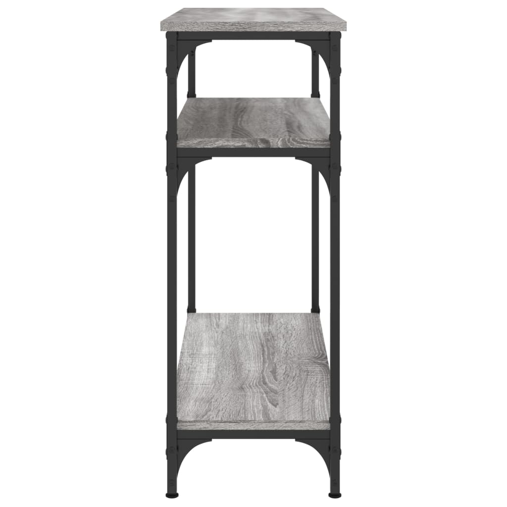 Sonoma Grey Console Table - 75x29x75 cm, Engineered Wood