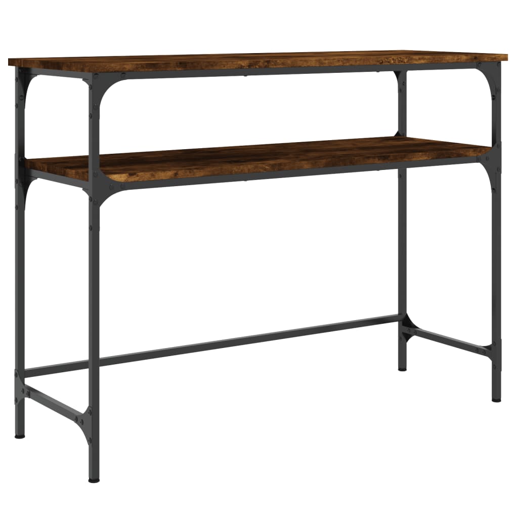 Smoked Oak Console Table 100x35.5x75cm - Engineered Wood