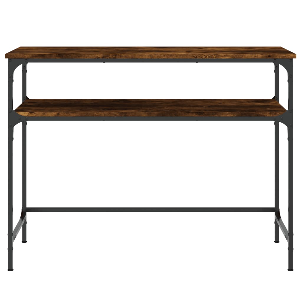 Smoked Oak Console Table 100x35.5x75cm - Engineered Wood