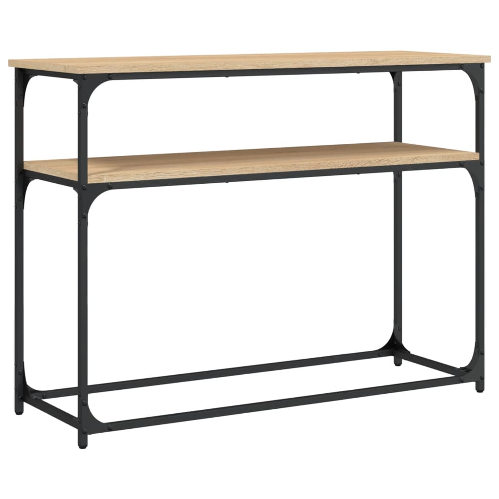 Sonoma Oak Console Table - Engineered Wood, 100x35.5x75cm