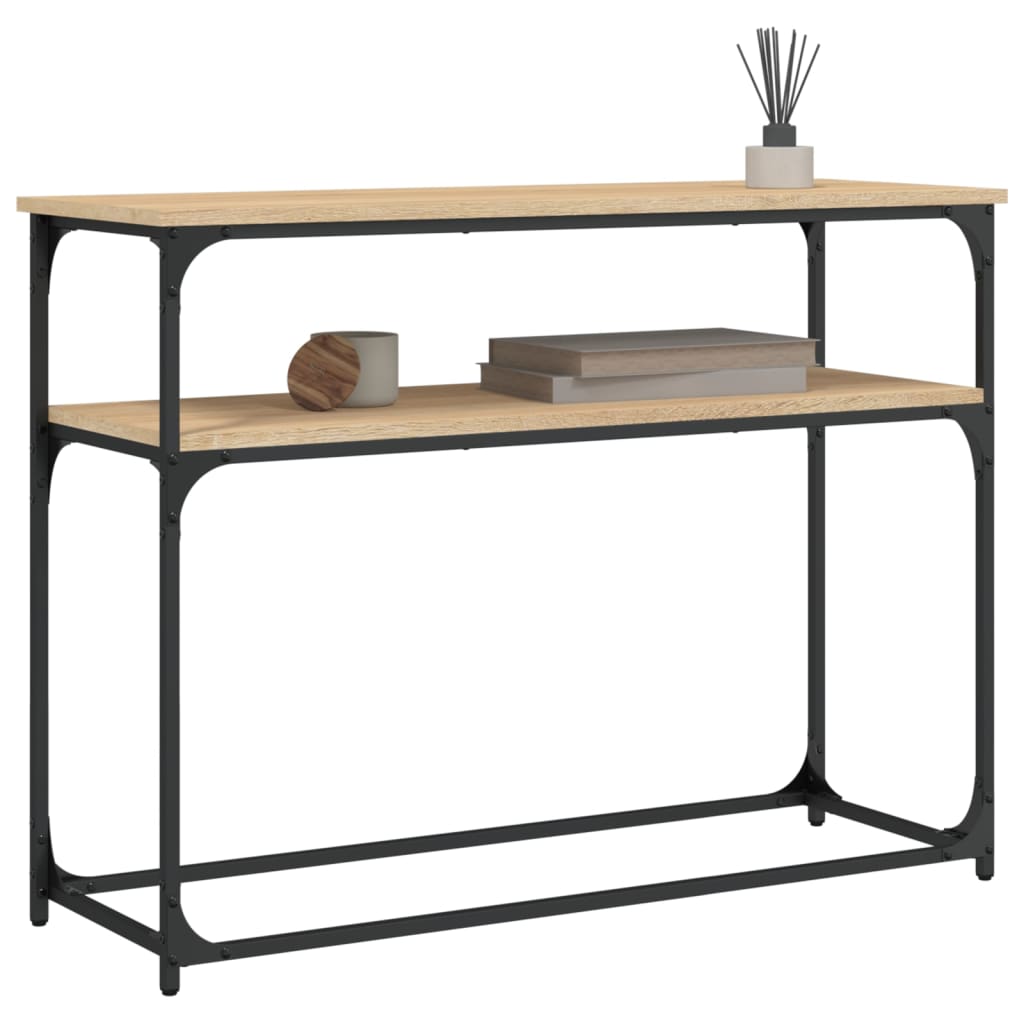 Sonoma Oak Console Table - Engineered Wood, 100x35.5x75cm