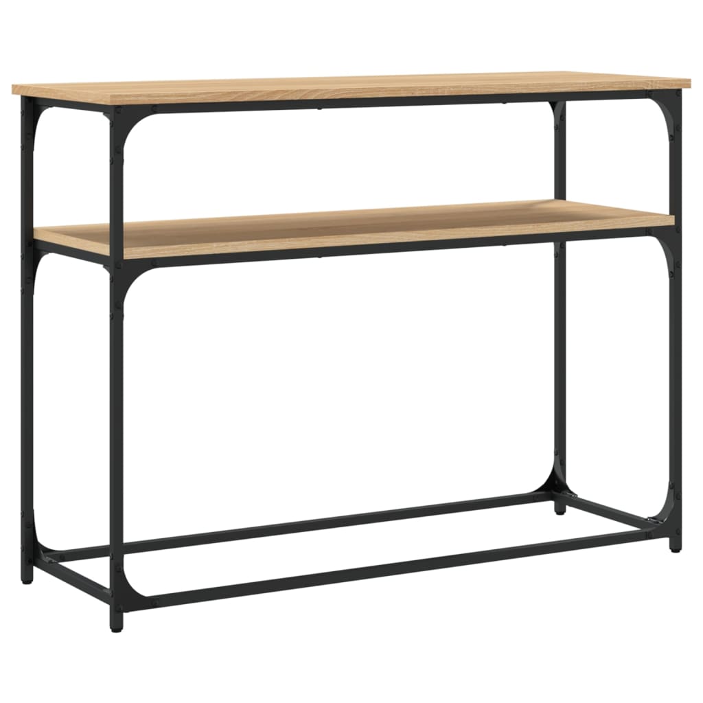 Sonoma Oak Console Table - Engineered Wood, 100x35.5x75cm