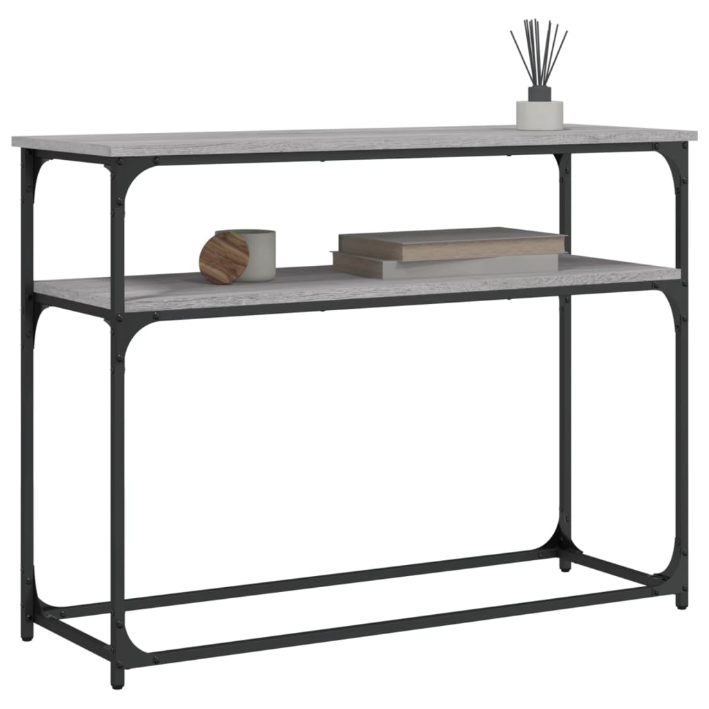 Sonoma Grey Console Table - 100x35.5x75cm Engineered Wood