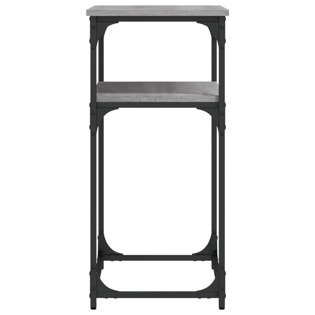 Sonoma Grey Console Table - Engineered Wood, 75x35.5x75 cm