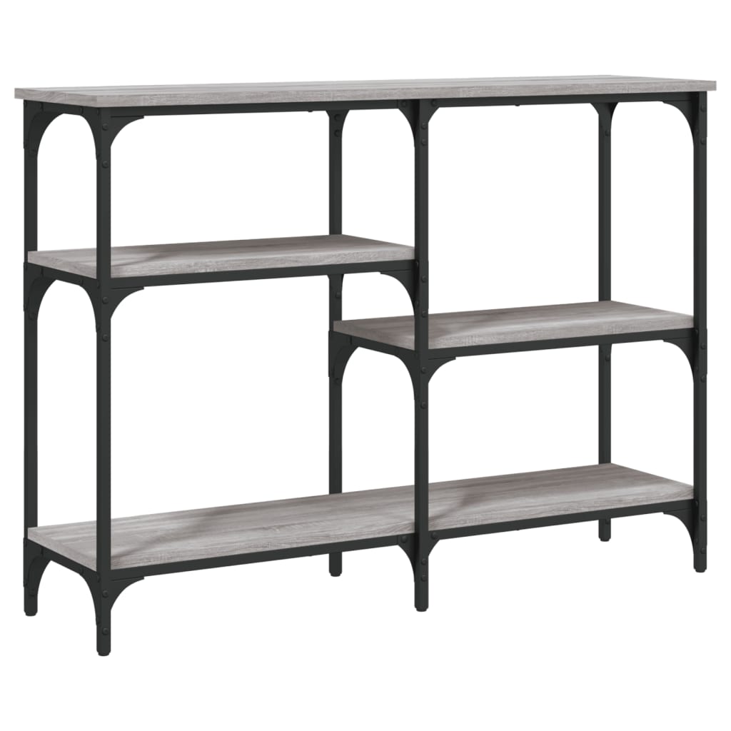 Sonoma Grey Console Table 102x29x75 cm - Engineered Wood