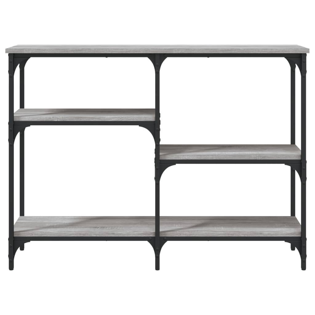Sonoma Grey Console Table 102x29x75 cm - Engineered Wood