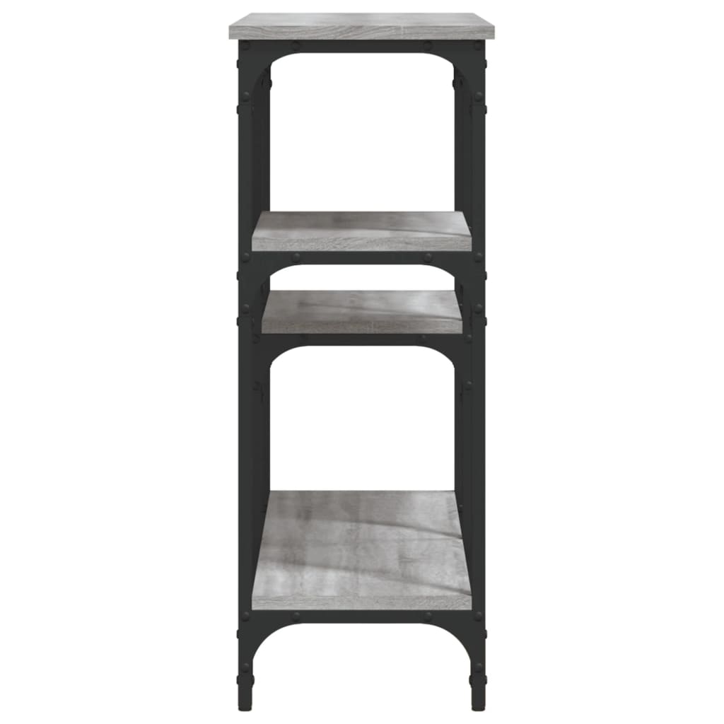 Sonoma Grey Console Table 102x29x75 cm - Engineered Wood