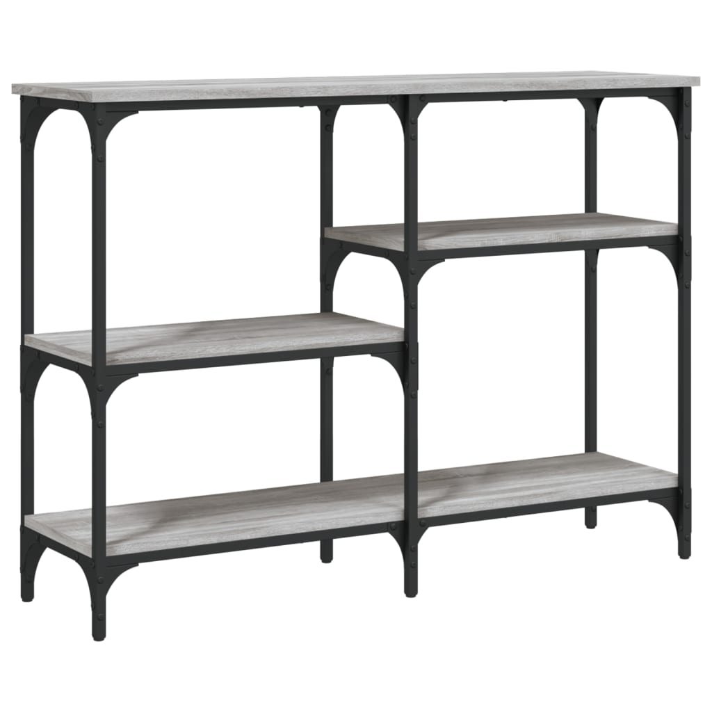 Sonoma Grey Console Table 102x29x75 cm - Engineered Wood