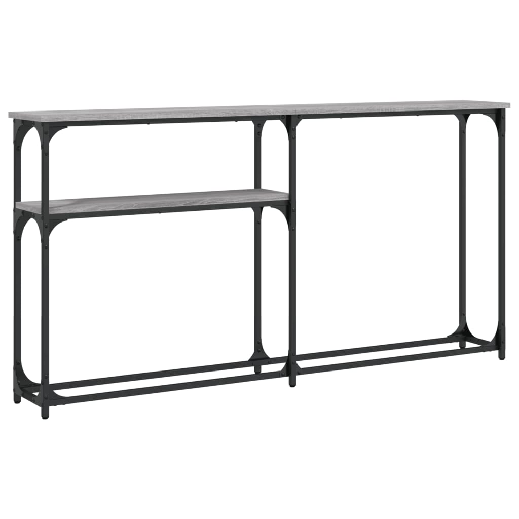 Sonoma Grey Console Table - 145x22.5x75cm Engineered Wood