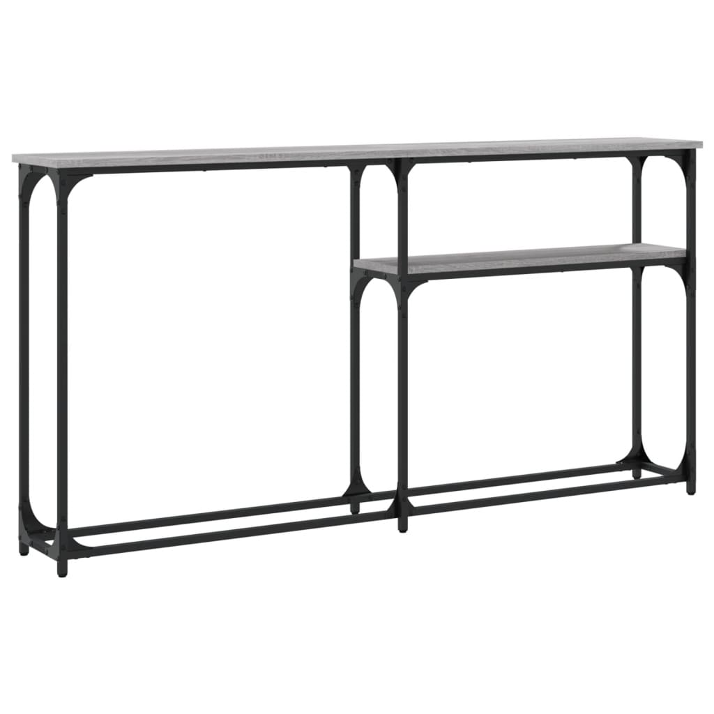 Sonoma Grey Console Table - 145x22.5x75cm Engineered Wood