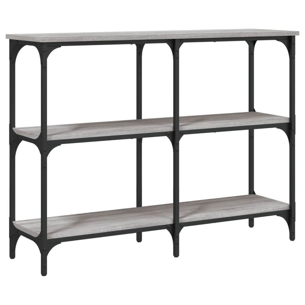 Sonoma Grey Console Table - 100x29x75 cm Engineered Wood