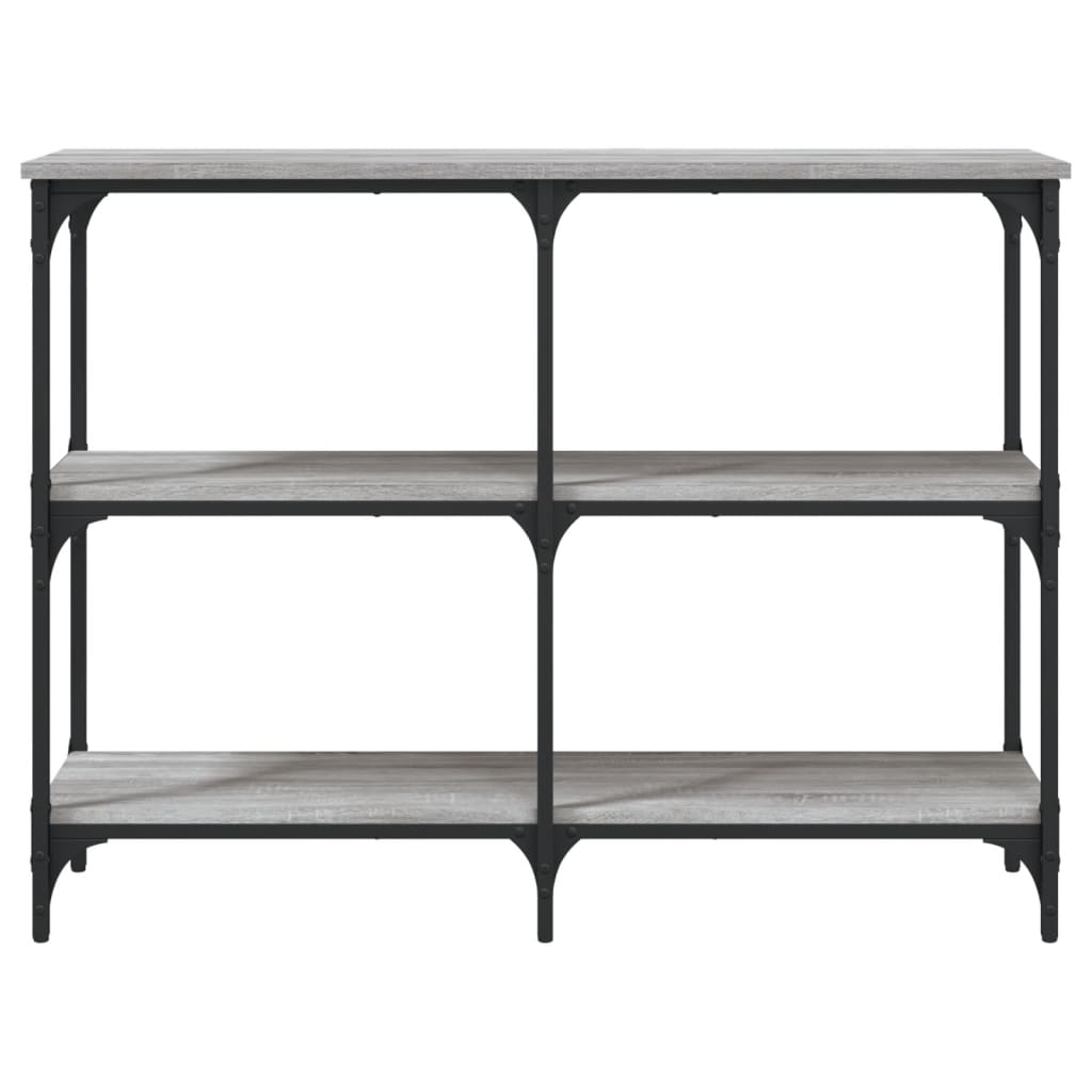 Sonoma Grey Console Table - 100x29x75 cm Engineered Wood