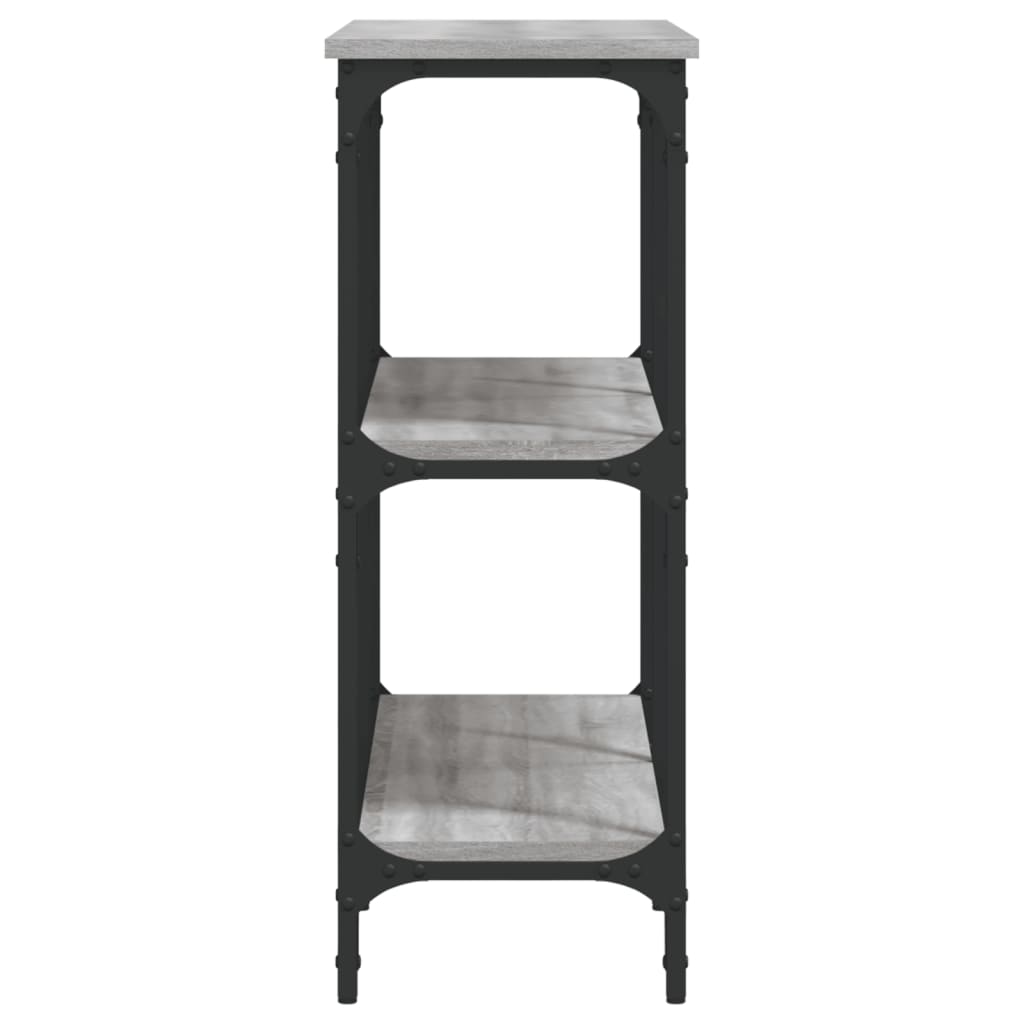 Sonoma Grey Console Table - 100x29x75 cm Engineered Wood