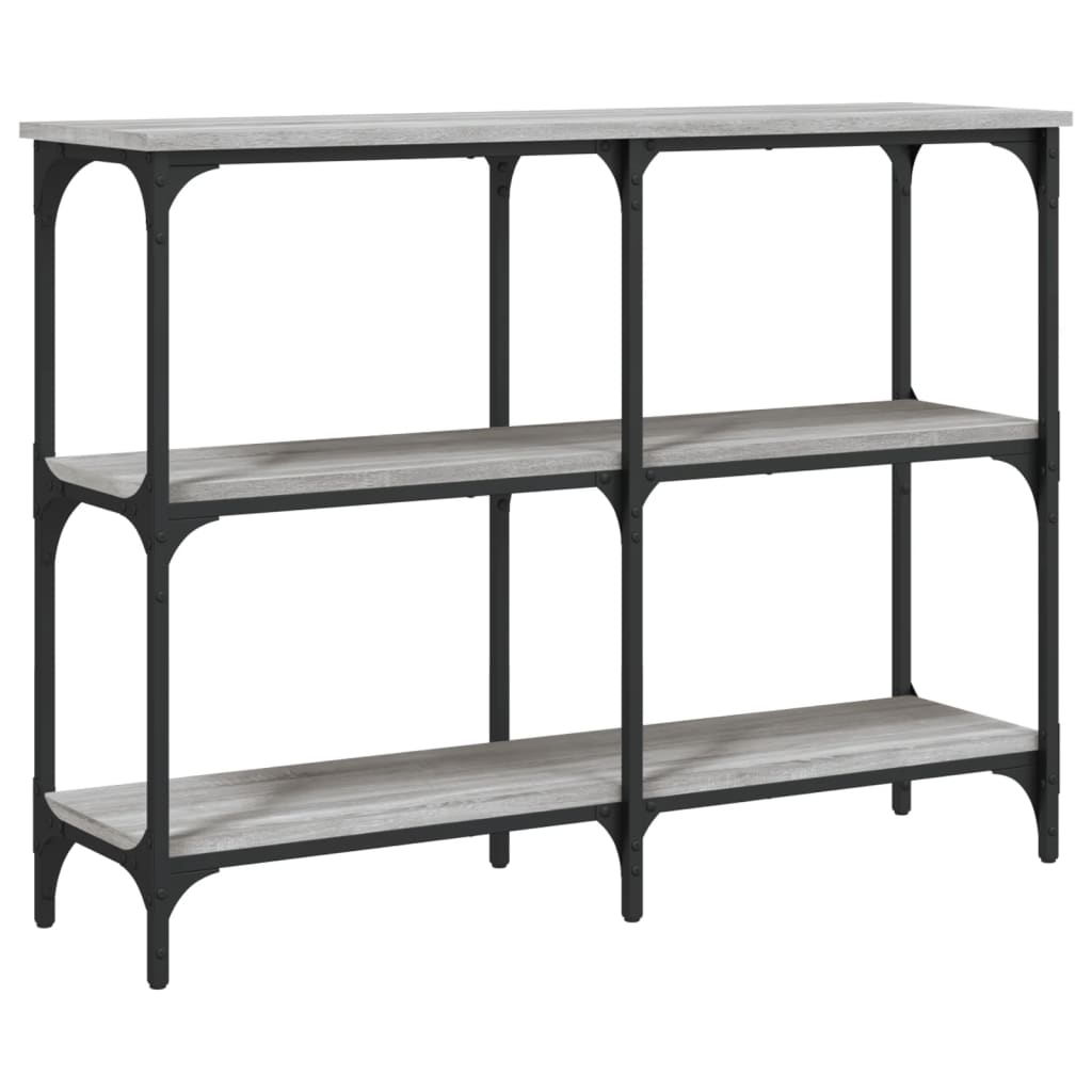 Sonoma Grey Console Table - 100x29x75 cm Engineered Wood