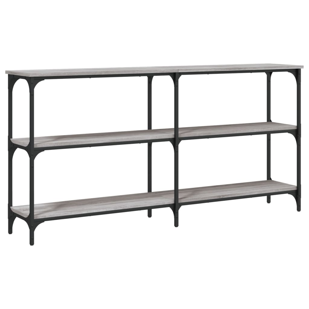 Sonoma Grey Console Table - Engineered Wood, 150x29x75 cm