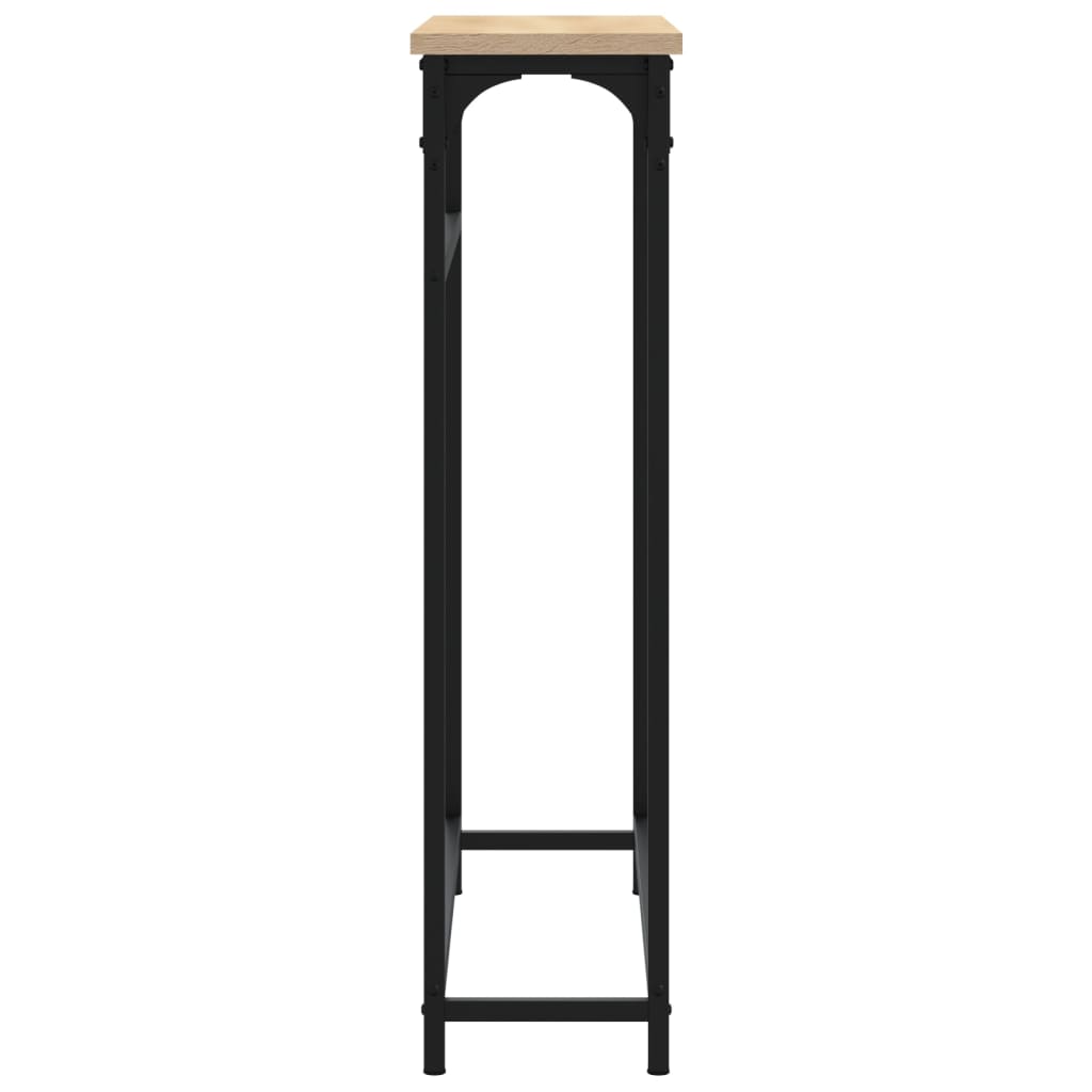 Sonoma Oak Console Table - 75x19.5x75 cm in Engineered Wood