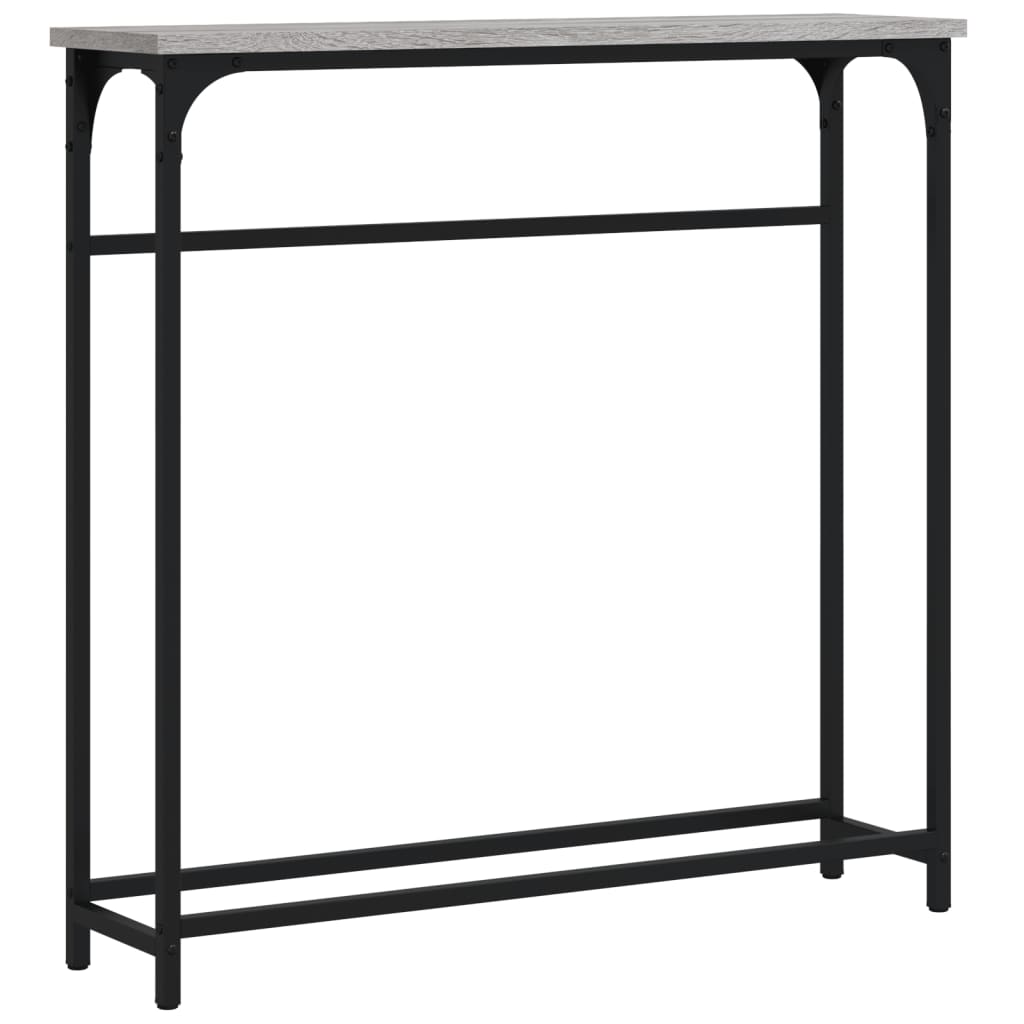 Sonoma Grey Console Table - 75x19.5x75 cm - Engineered Wood