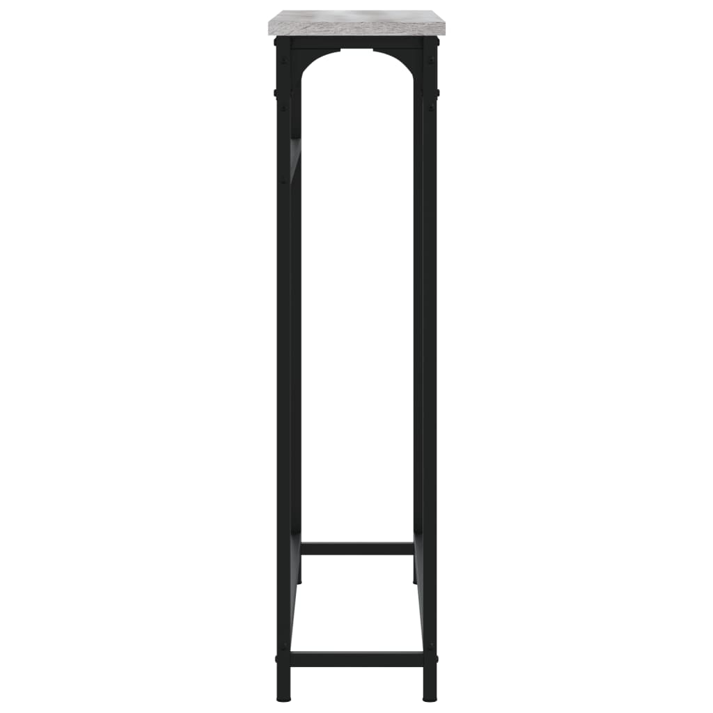 Sonoma Grey Console Table - 75x19.5x75 cm - Engineered Wood