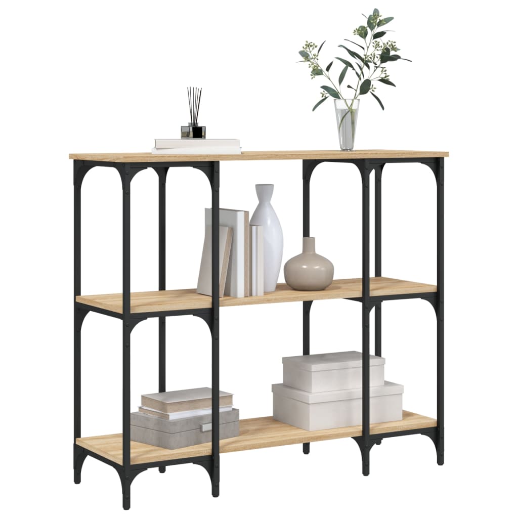 Sonoma Oak Console Table - Engineered Wood, 102x35x90 cm