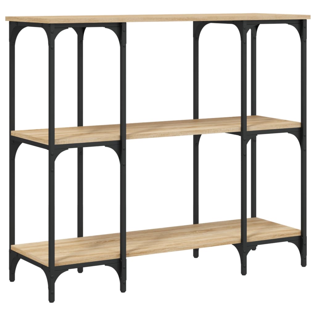 Sonoma Oak Console Table - Engineered Wood, 102x35x90 cm