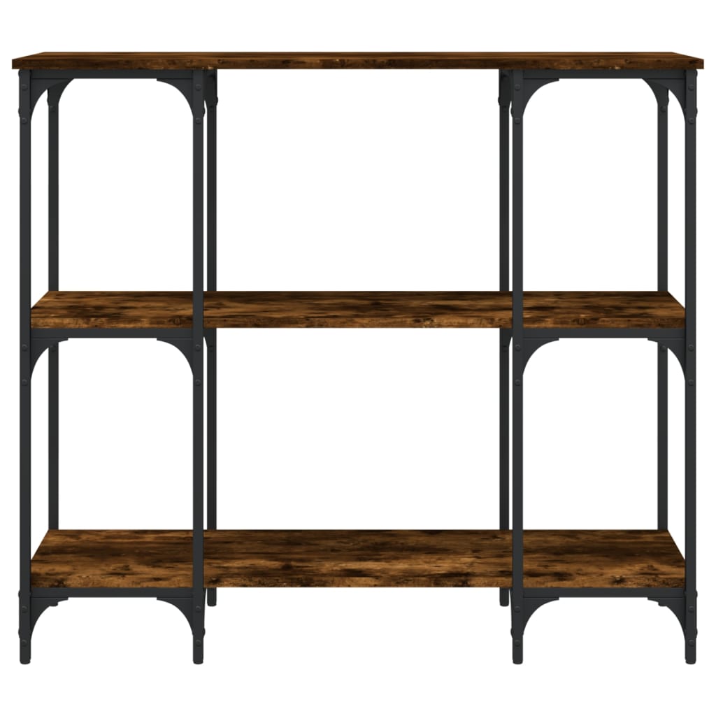 Smoked Oak Console Table - 102x35x90 cm Engineered Wood
