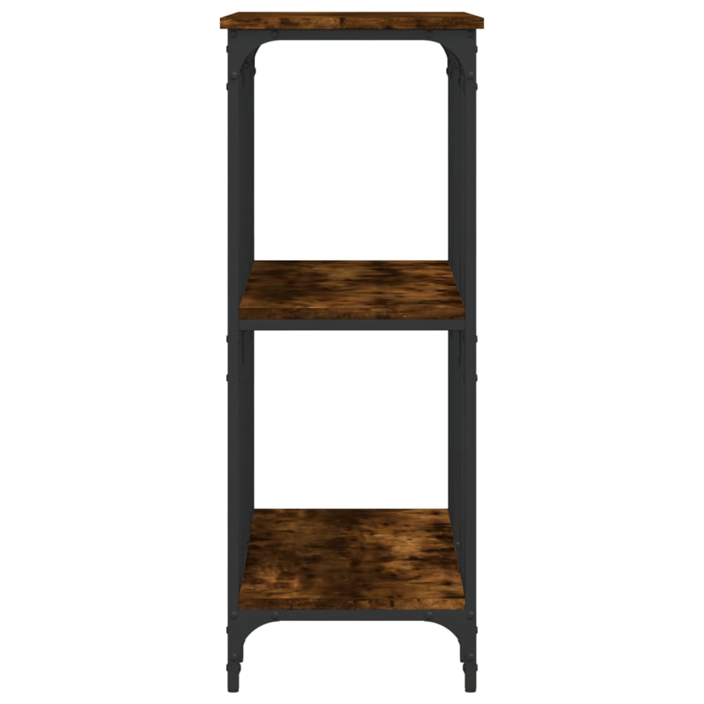 Smoked Oak Console Table - 102x35x90 cm Engineered Wood