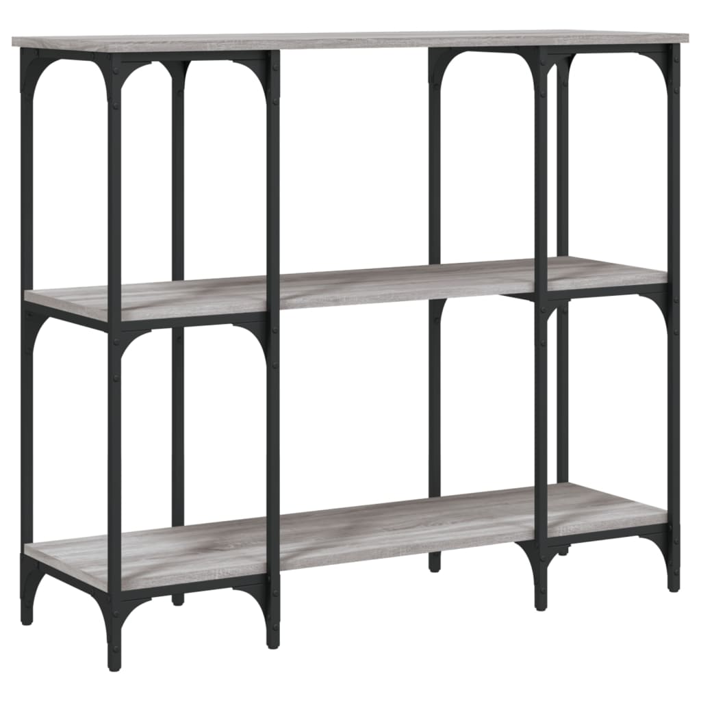 Sonoma Grey Console Table - Engineered Wood, 102x35x90 cm