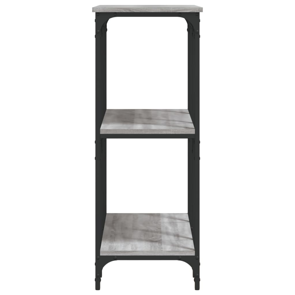 Sonoma Grey Console Table - Engineered Wood, 102x35x90 cm