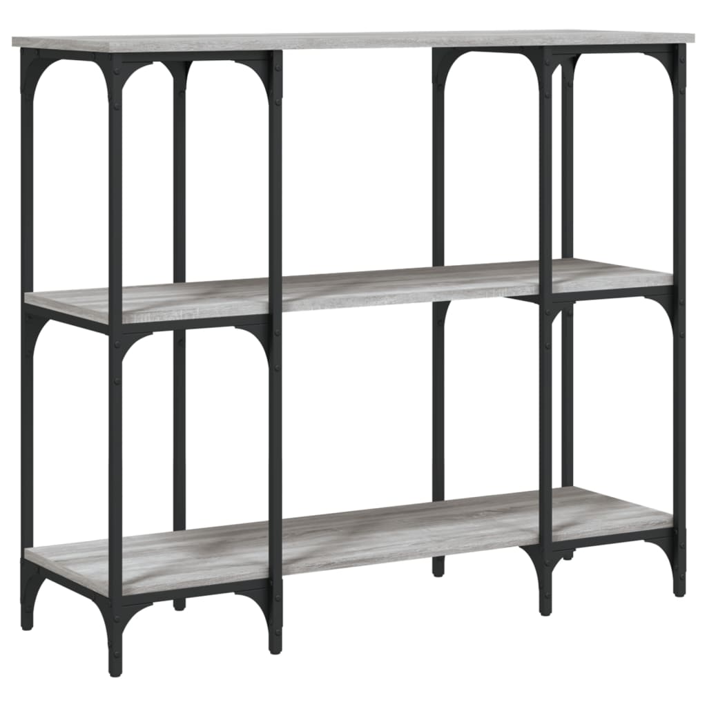 Sonoma Grey Console Table - Engineered Wood, 102x35x90 cm