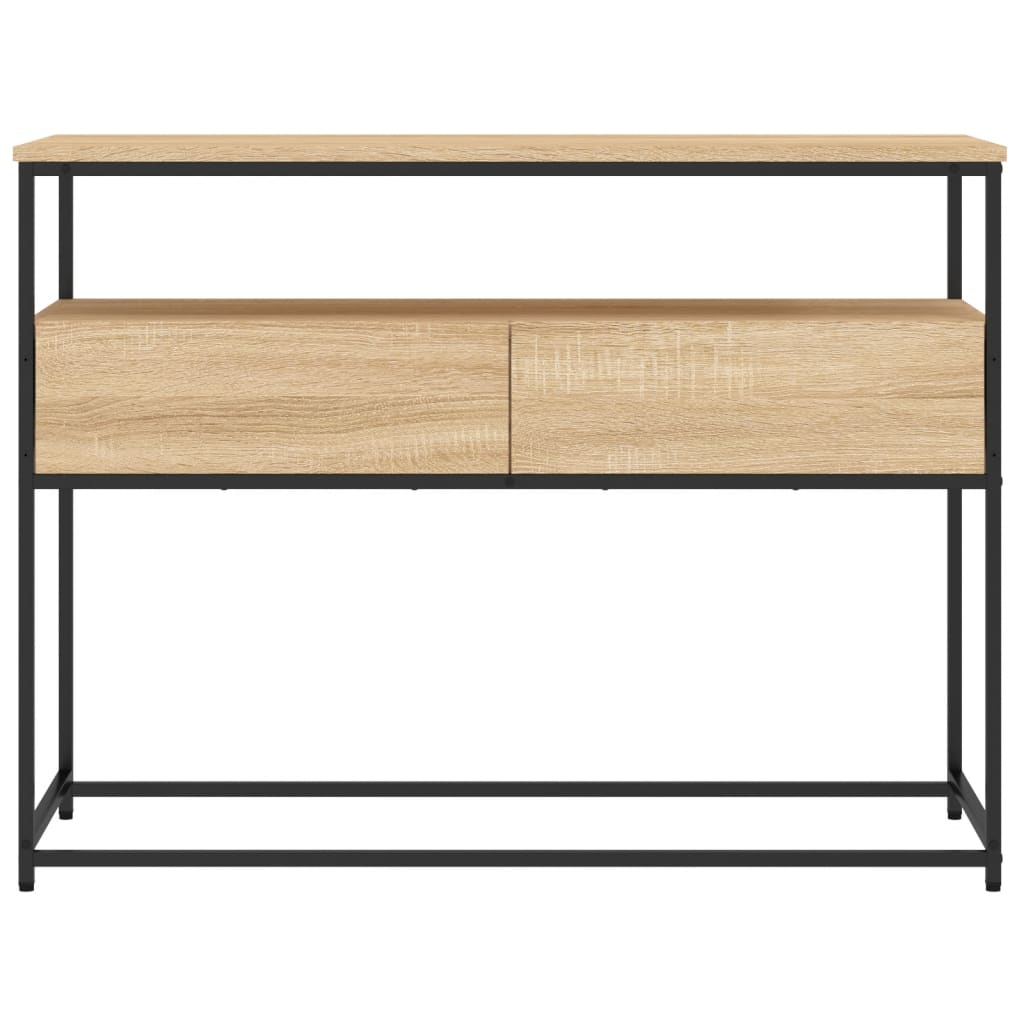 Sonoma Oak Console Table - Engineered Wood 100x40x75 cm