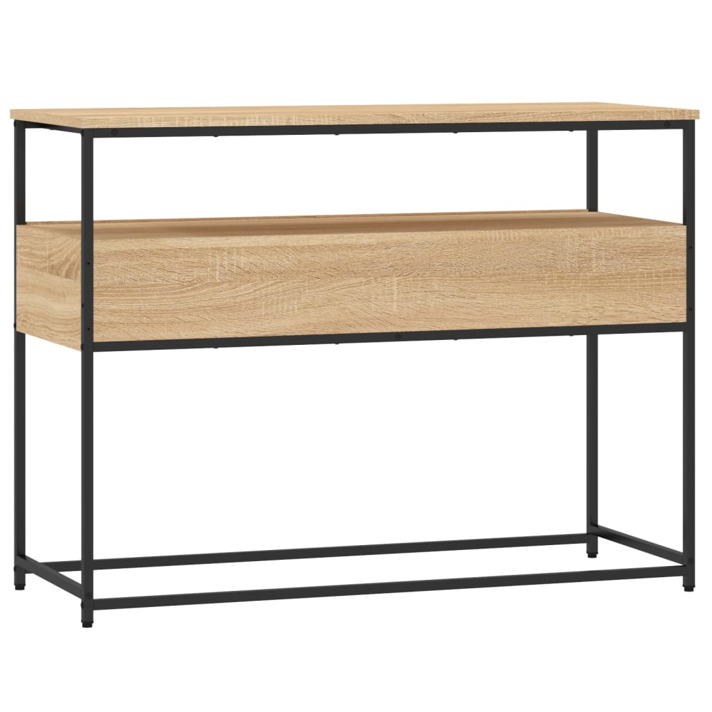 Sonoma Oak Console Table - Engineered Wood 100x40x75 cm