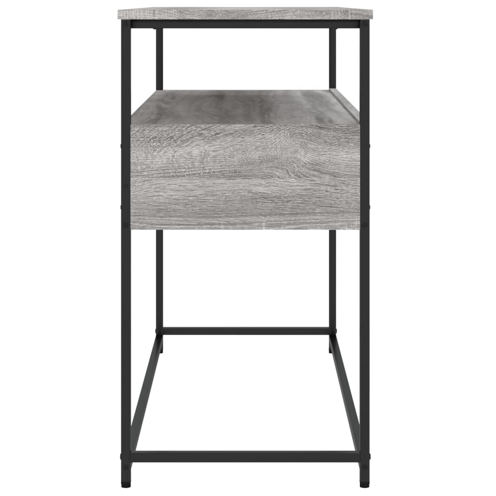 Sonoma Grey Console Table - 100x40x75 cm Engineered Wood
