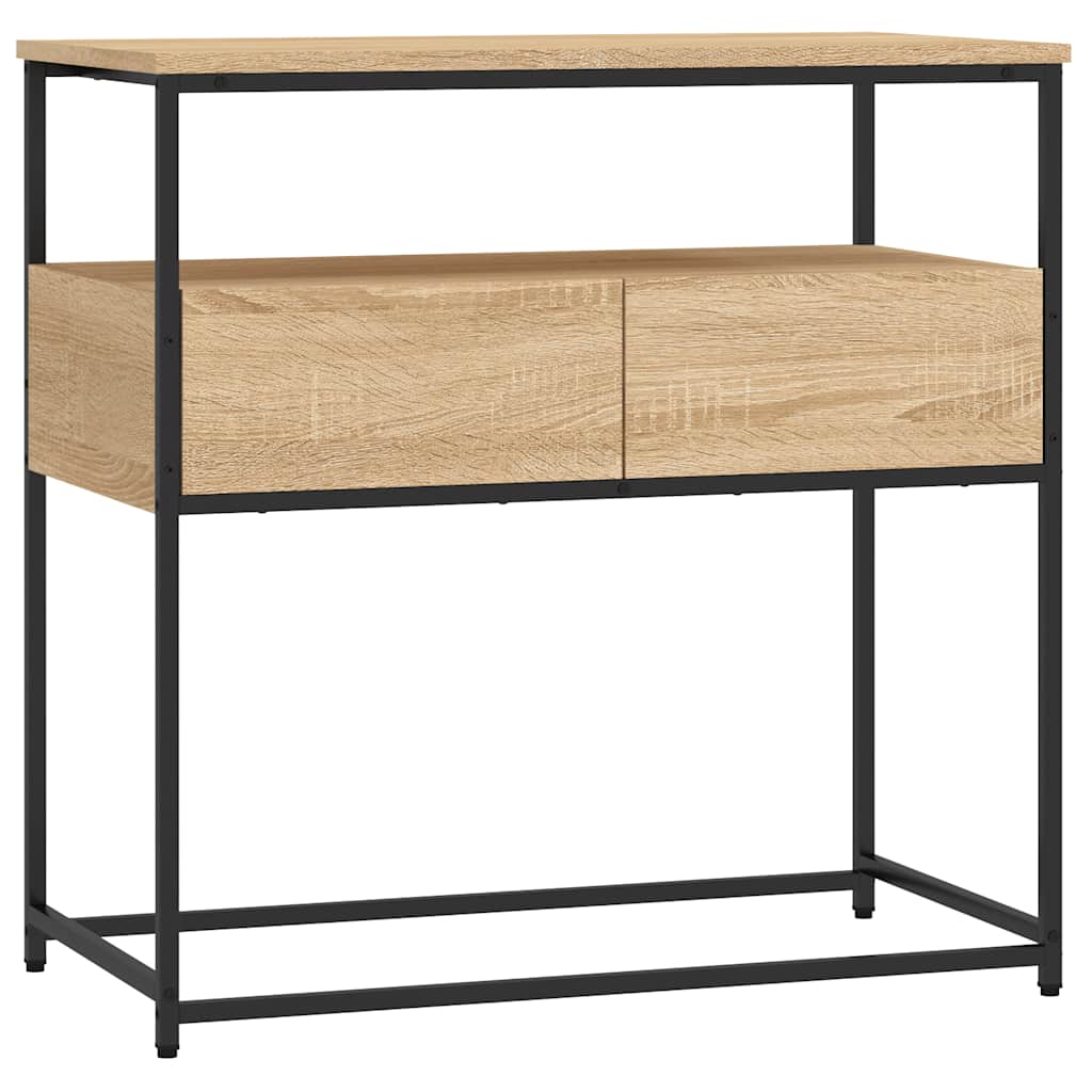 Sonoma Oak Console Table - 75x40x75 cm - Engineered Wood