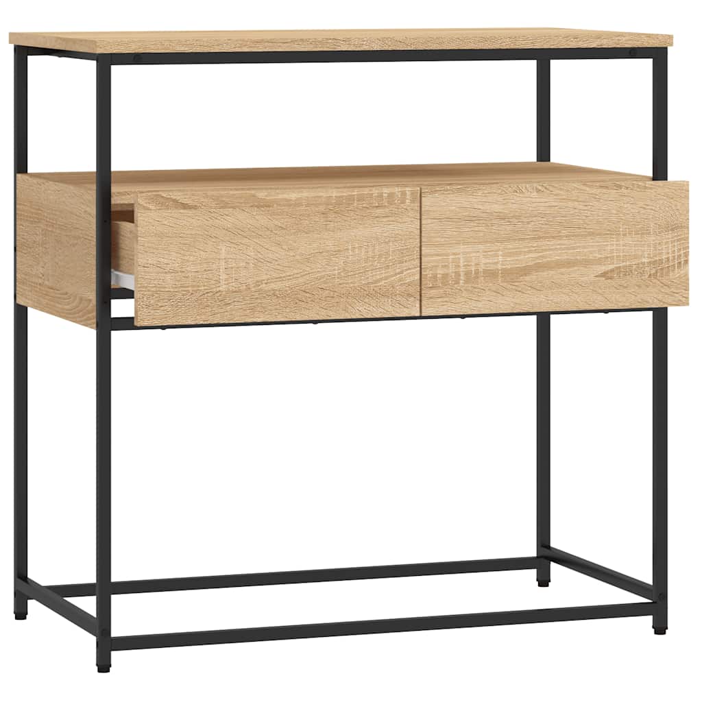 Sonoma Oak Console Table - 75x40x75 cm - Engineered Wood