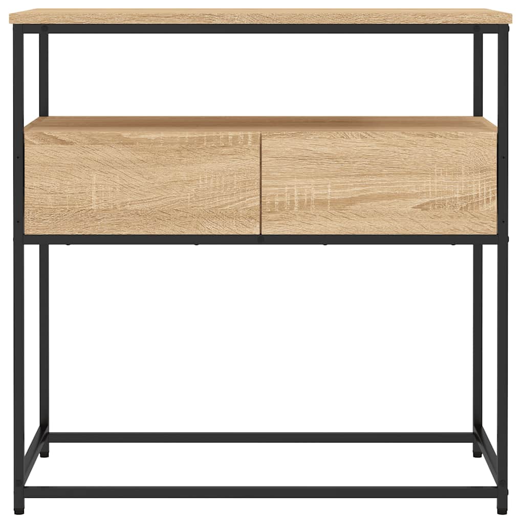 Sonoma Oak Console Table - 75x40x75 cm - Engineered Wood