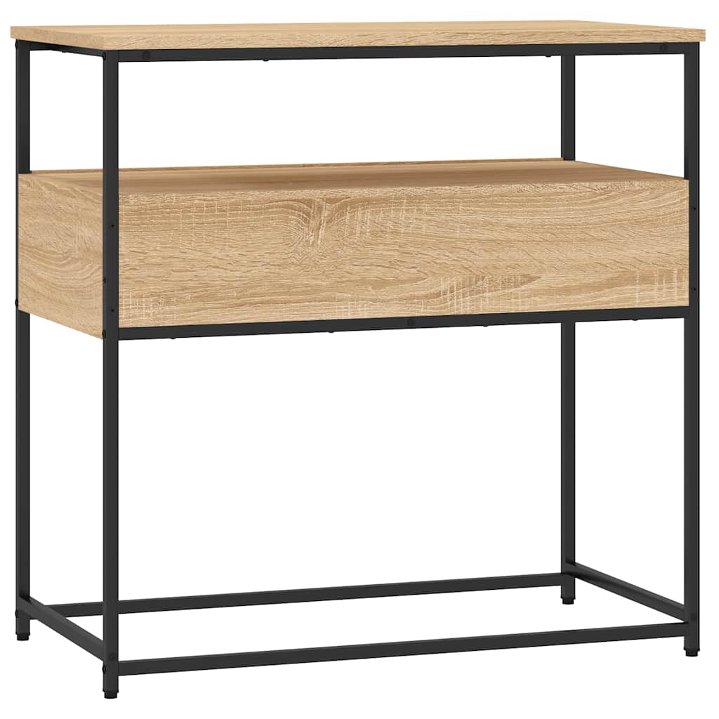 Sonoma Oak Console Table - 75x40x75 cm - Engineered Wood