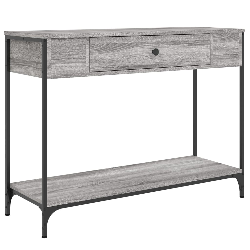 Sonoma Grey Console Table - 100x34.5x75cm Engineered Wood
