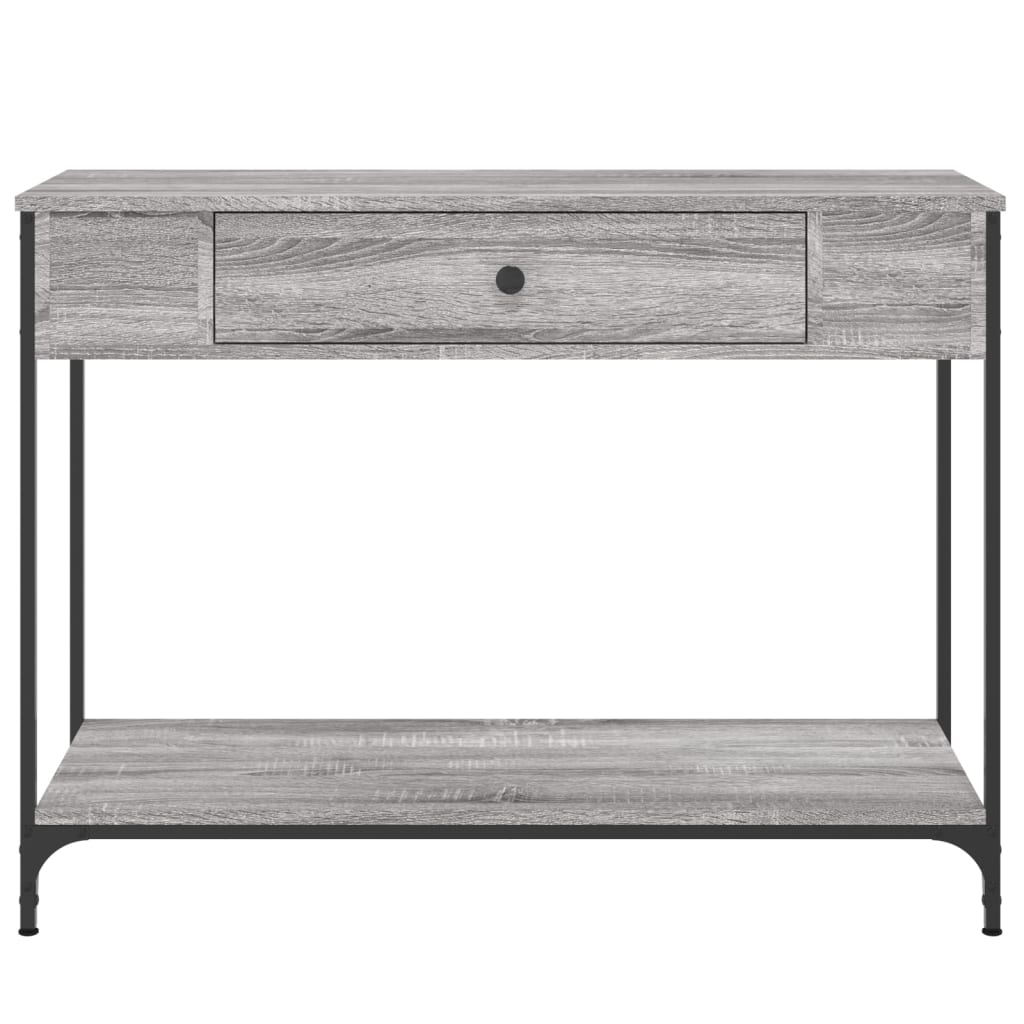 Sonoma Grey Console Table - 100x34.5x75cm Engineered Wood