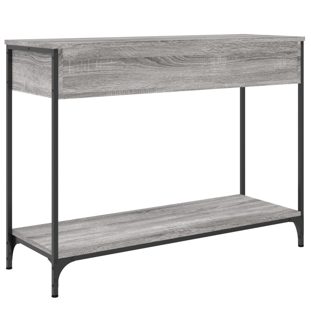 Sonoma Grey Console Table - 100x34.5x75cm Engineered Wood