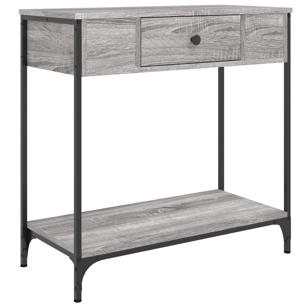 Grey Sonoma Console Table - Engineered Wood 75x34.5x75 cm