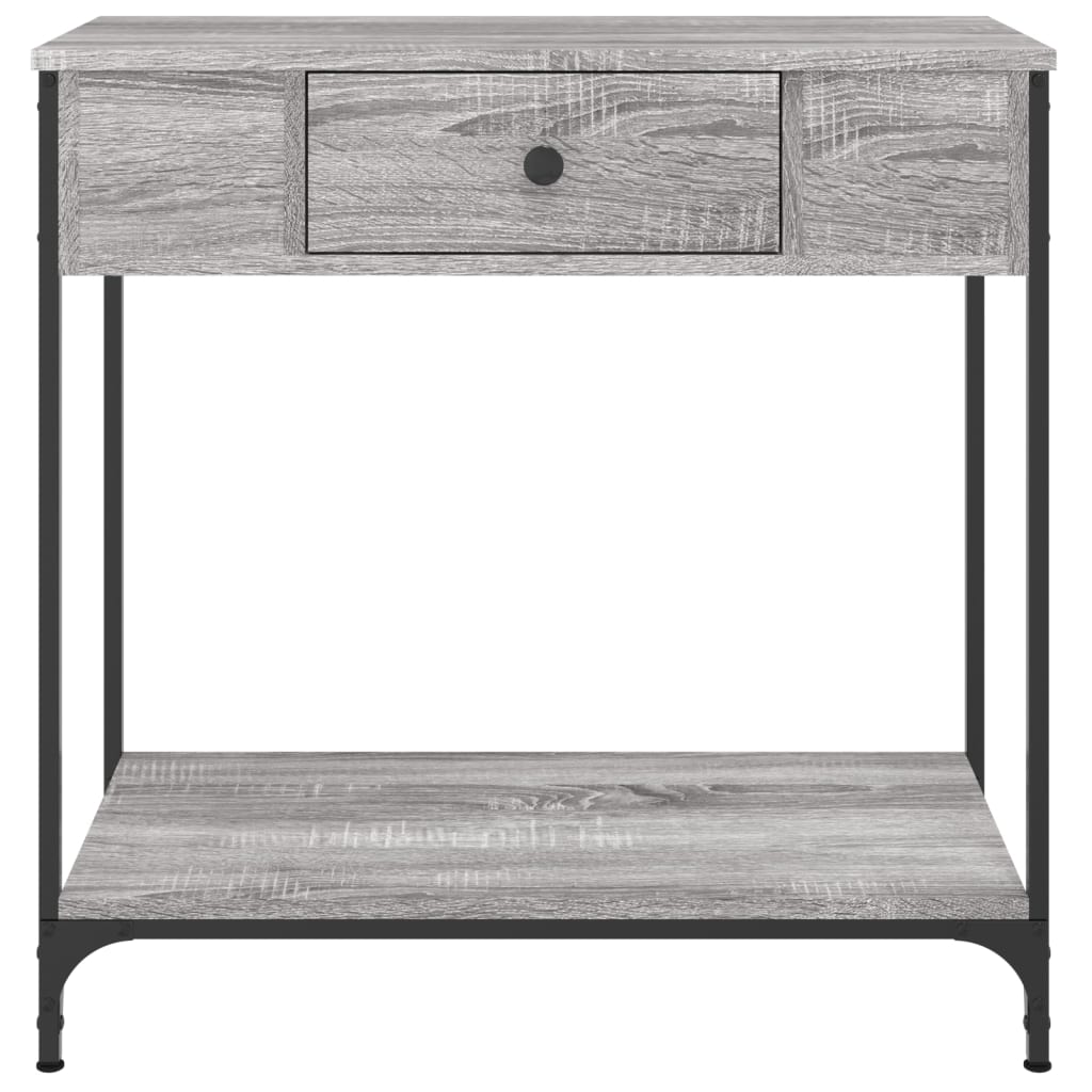 Grey Sonoma Console Table - Engineered Wood 75x34.5x75 cm