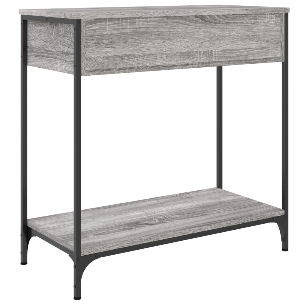 Grey Sonoma Console Table - Engineered Wood 75x34.5x75 cm
