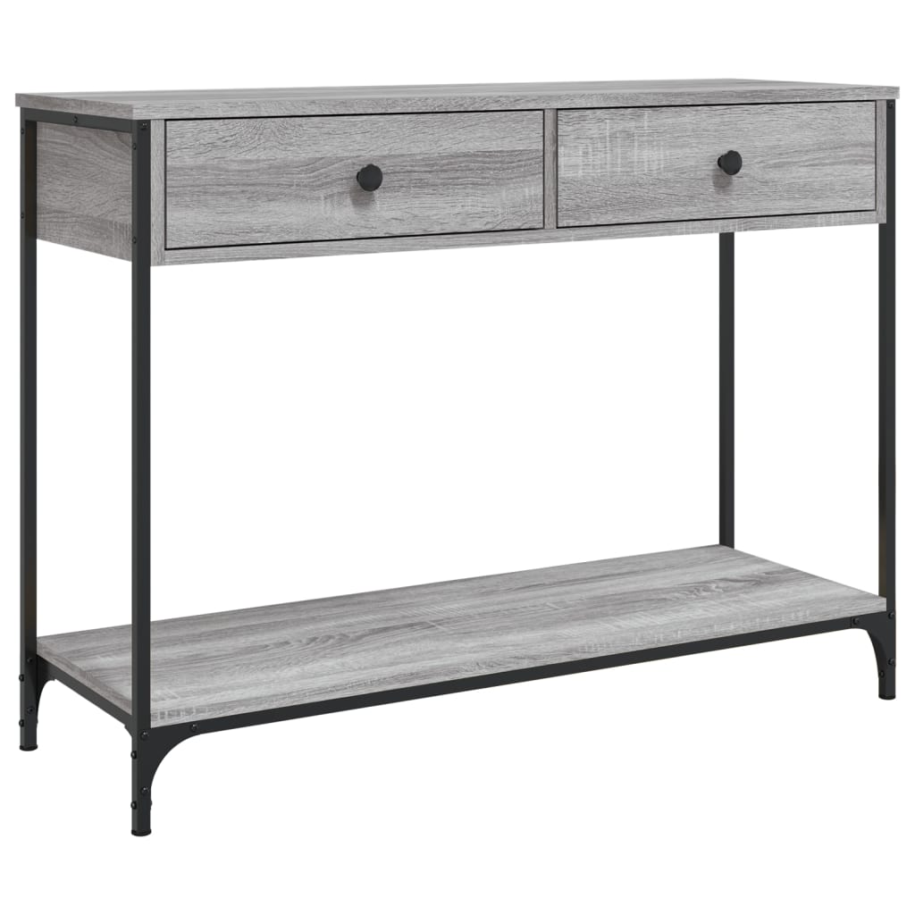 Sonoma Grey Console Table - 100x34.5x75 cm Engineered Wood