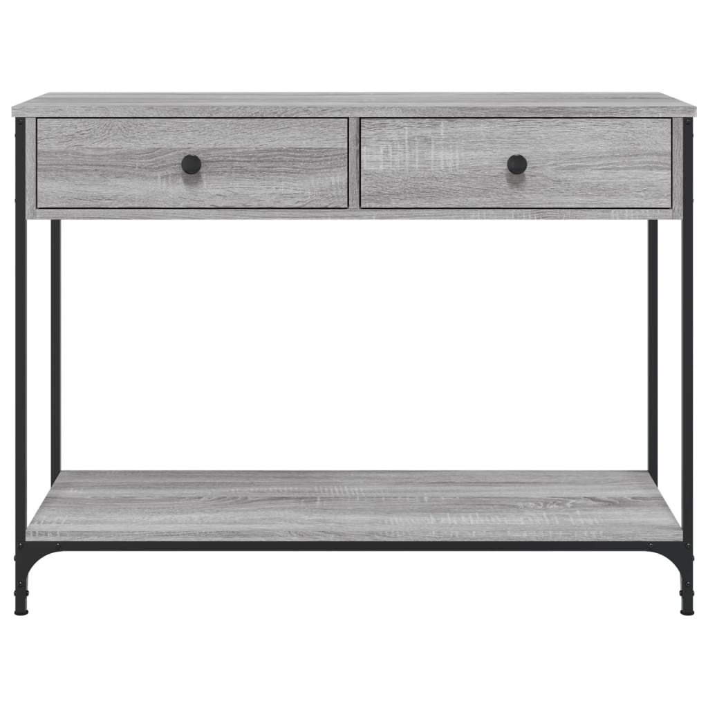 Sonoma Grey Console Table - 100x34.5x75 cm Engineered Wood
