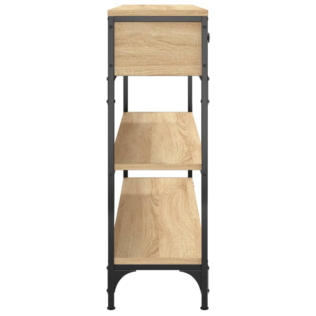 Sonoma Oak Console Table - Engineered Wood, 100x25x75cm