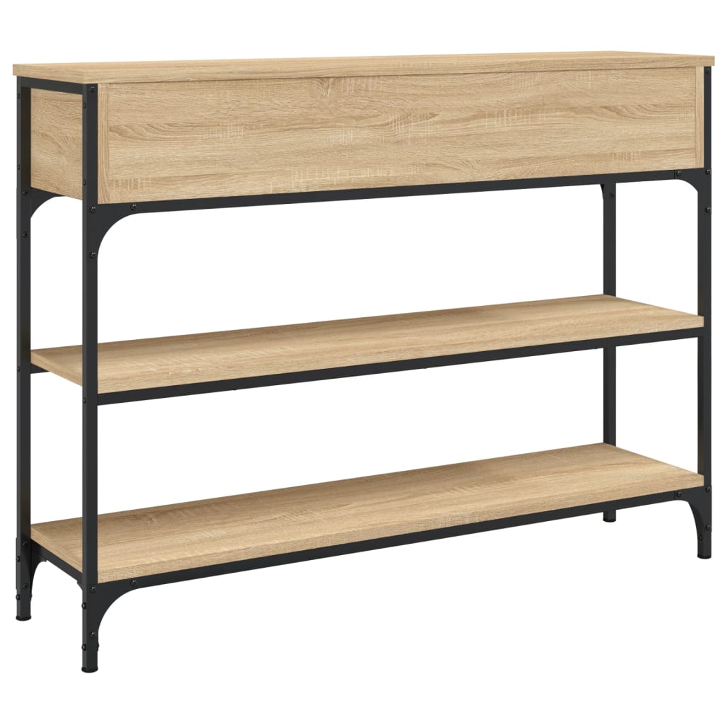 Sonoma Oak Console Table - Engineered Wood, 100x25x75cm