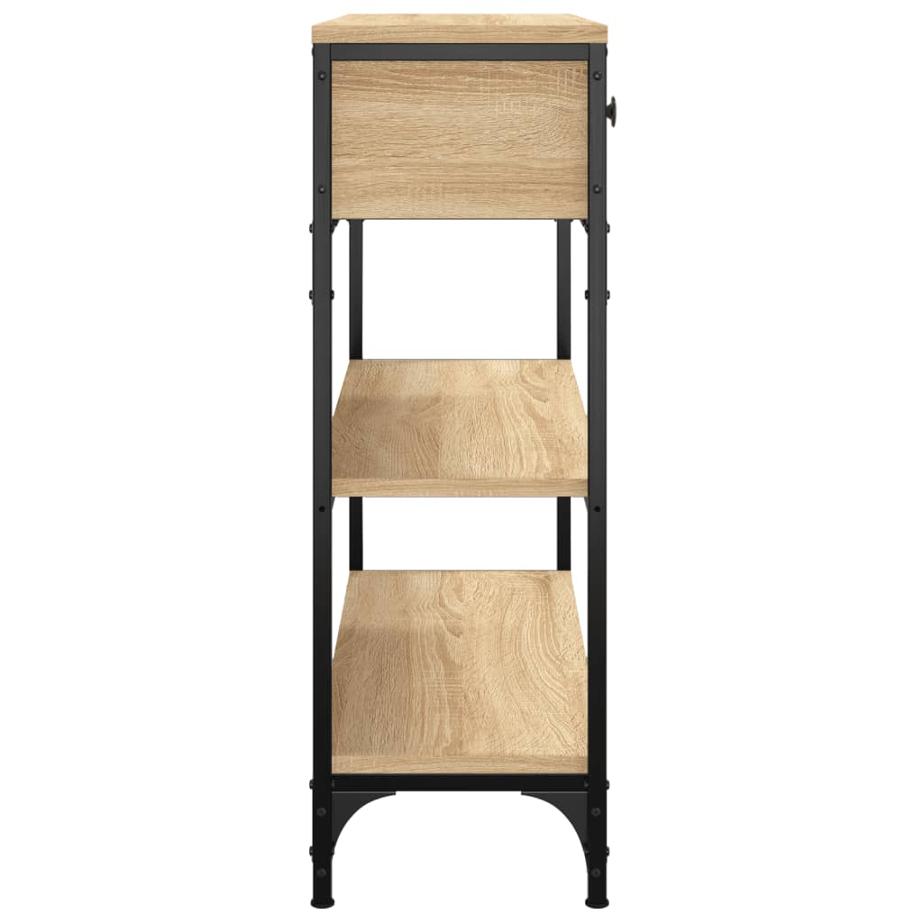 Sonoma Oak Console Table - Engineered Wood, 72.5x25x75 cm