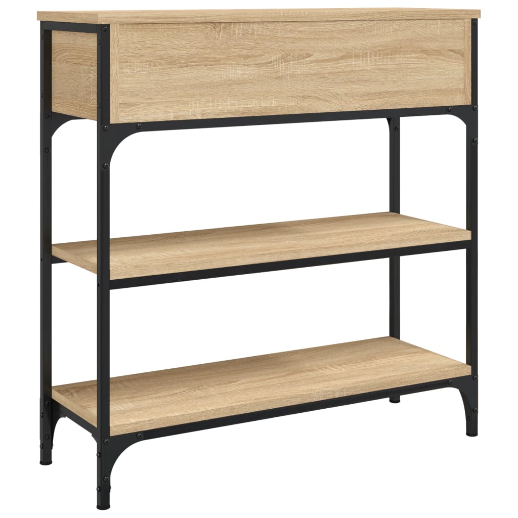 Sonoma Oak Console Table - Engineered Wood, 72.5x25x75 cm