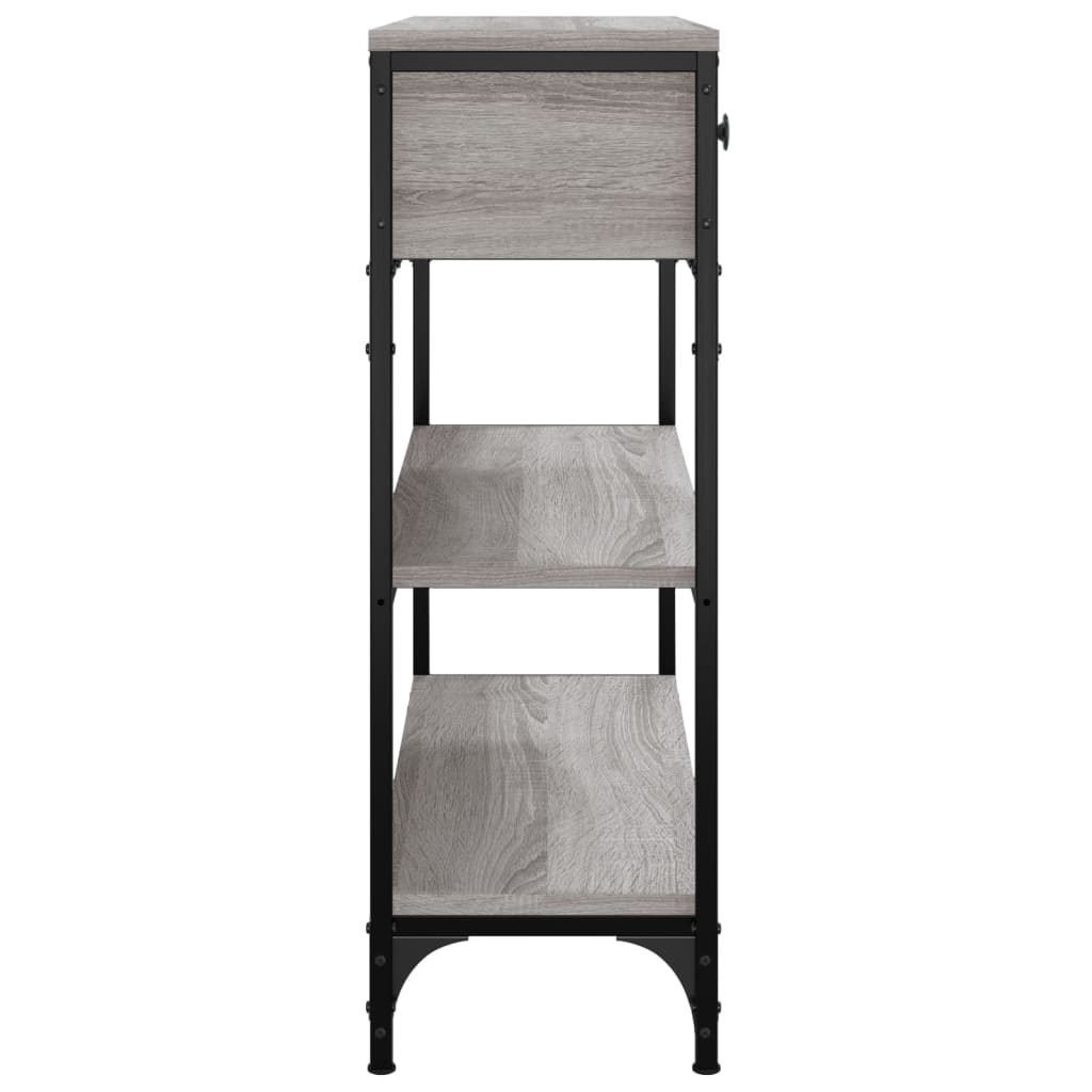Grey Sonoma Engineered Wood Console Table - 72.5x25x75 cm