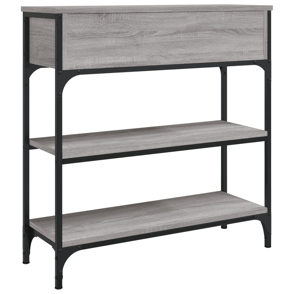 Grey Sonoma Engineered Wood Console Table - 72.5x25x75 cm
